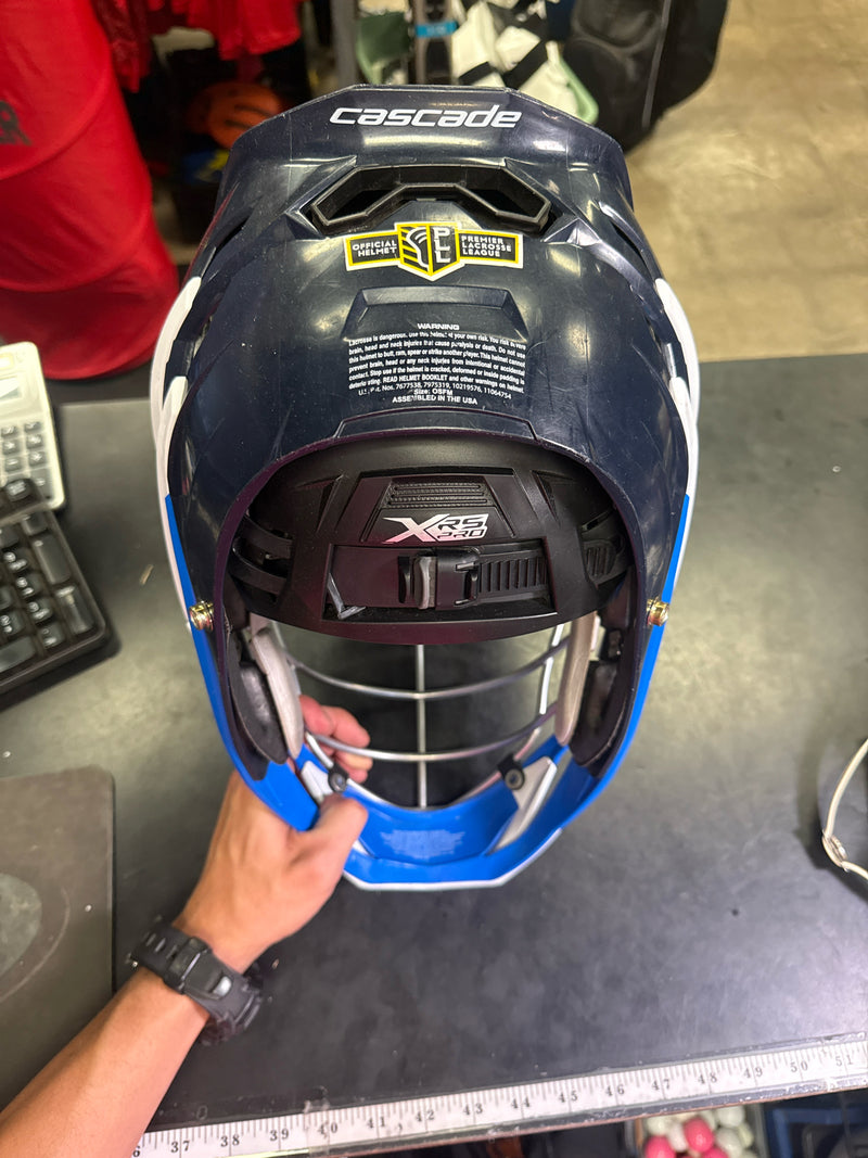 Load image into Gallery viewer, Used Cascade XRS Pro VIXION Lacrosse Helmet OSFM
