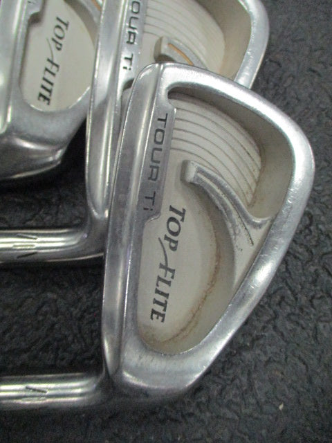 Used Top Flite Tour Ti Senior A Flex Iron Set 3-PW (Missing 8 Iron)