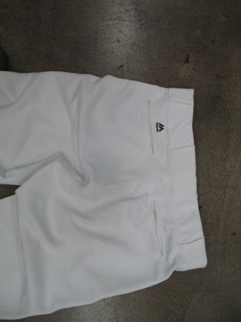 Load image into Gallery viewer, Used Majestic White Open Bottom Baseball Pants Size Large
