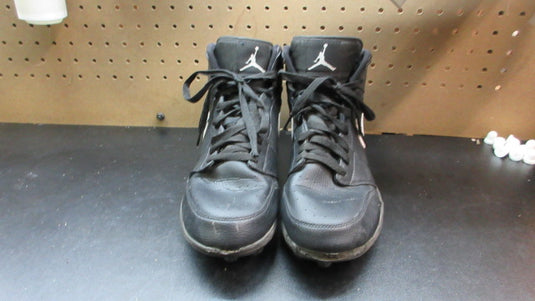 Used Nike Air Jordan 1 Mid TD Black White Football Cleats - Size 11