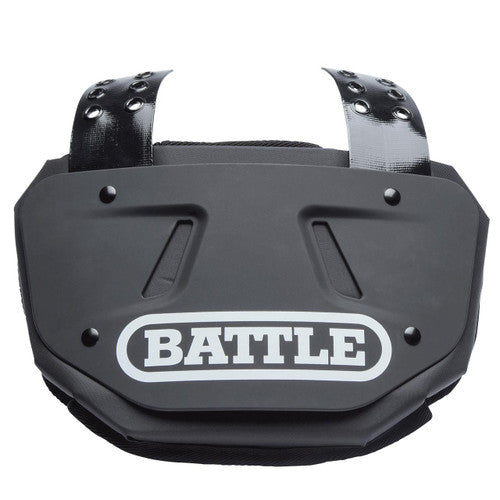 New Battle Black Football Back Plate - Adult