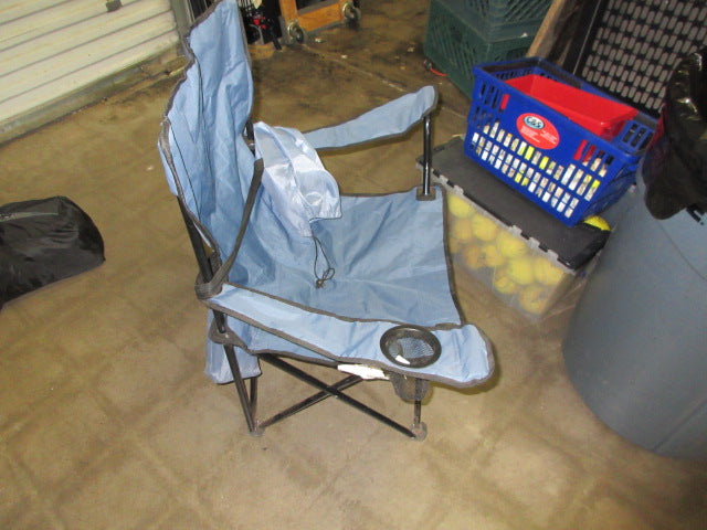 Load image into Gallery viewer, Used Blue Folding Camp Chair With Bag

