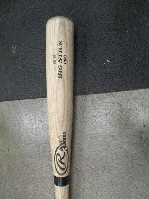 Load image into Gallery viewer, Used Rawlings Bone Rubbed Ash Big Stick Baseball Bat 33&quot;
