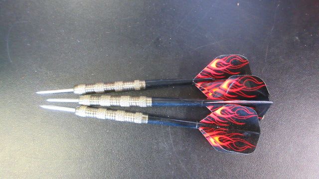 Load image into Gallery viewer, Used Steel Tip Darts Set of 3 -Flames
