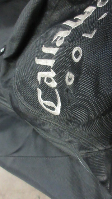 Load image into Gallery viewer, Used Callaway Golf Bag Travel Bag w/ Wheels - wear on corners &amp; cracked plastic
