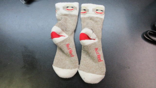 Load image into Gallery viewer, Used Fox River Red Heel Sock Monkey Socks Size Youth
