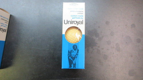 Vintage The Action Line Uniroyal Golf Balls Set Of 3