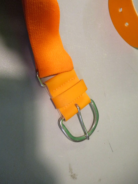 Used Orange Adult Baseball Belt