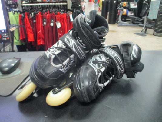 Used Tian-E Adjustable Light Up In-Line Skates Size 32-35 (Size 1.5 - 4.5)