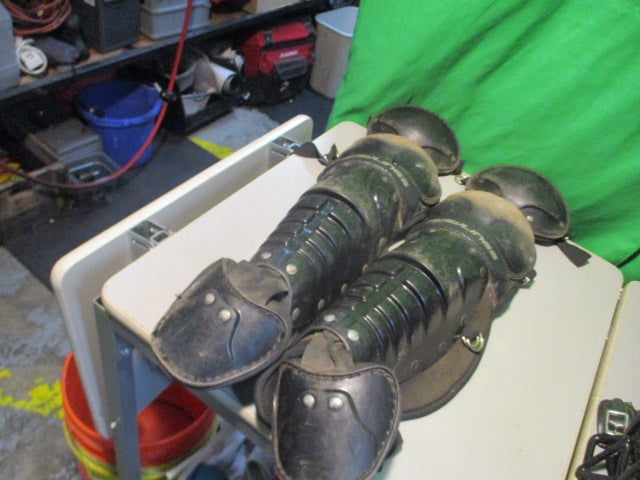 Load image into Gallery viewer, Used Rawlings LGPRDGY-B Youth Catchers Shin Guards
