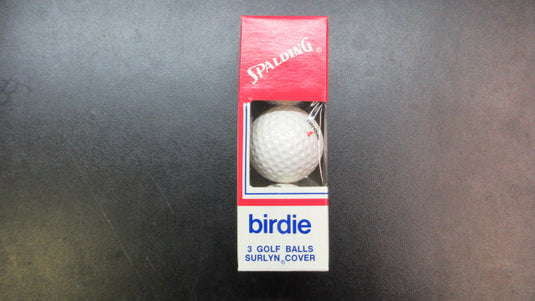 Vintage Spalding Birdie Golf Balls Set Of 3