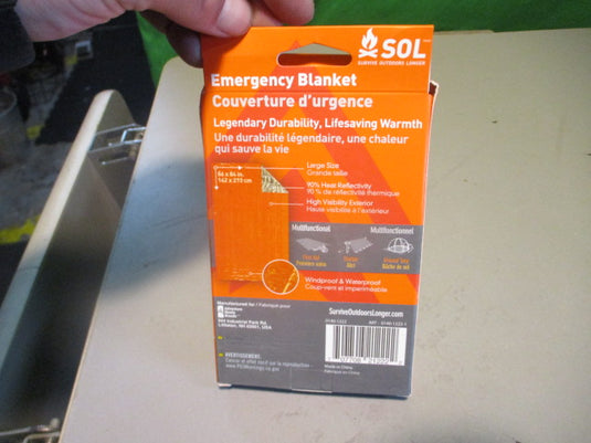 Used SOL Emergency Shelter Blanket
