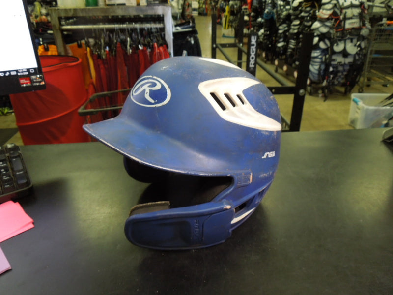 Load image into Gallery viewer, Used Rawlings Batting Helmet with Jaw Guard Size 6 3/8 - 7 1/8
