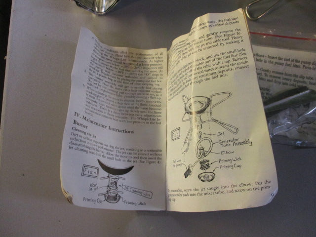 Load image into Gallery viewer, Used Vintage Whisperlite Internationale Camp Stove - Missing Plunger
