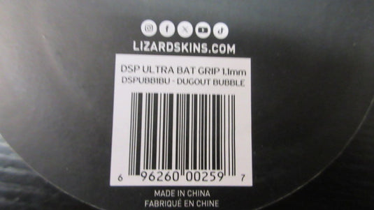 New Lizard Skins DSP Ultra Dugout Bubble Bat Grip 1.1mm