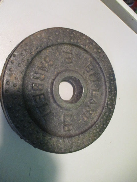 Used Billard 10LB Cast Iron Standard Weight Plate
