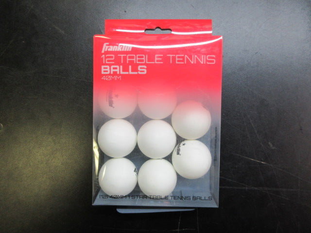 Load image into Gallery viewer, Franklin pack of 12 Table Tennis Balls 40mm 1 Star
