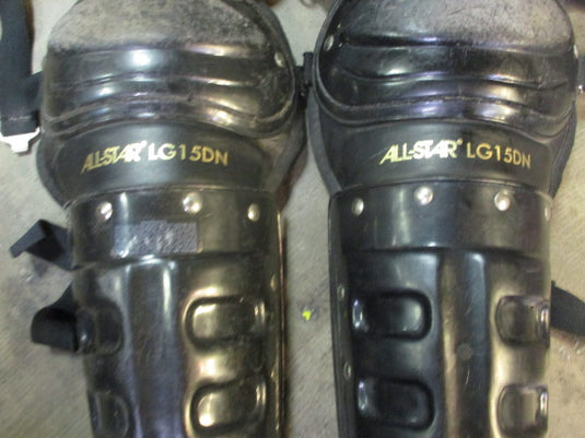 Used All-Star LG15DN Catcher's Shin Pads