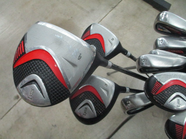 Load image into Gallery viewer, Used Lynx Black Cat 11 Piece Complete Golf Set w/ Bag
