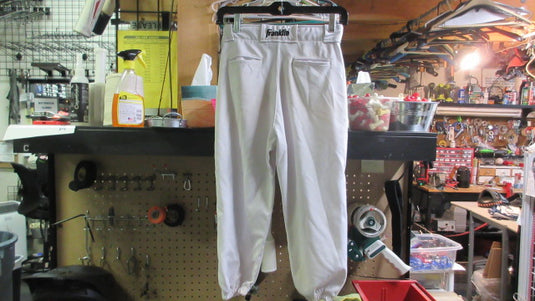 Used Franklin Baseball Pants Elastic Bottom Youth Medium - White