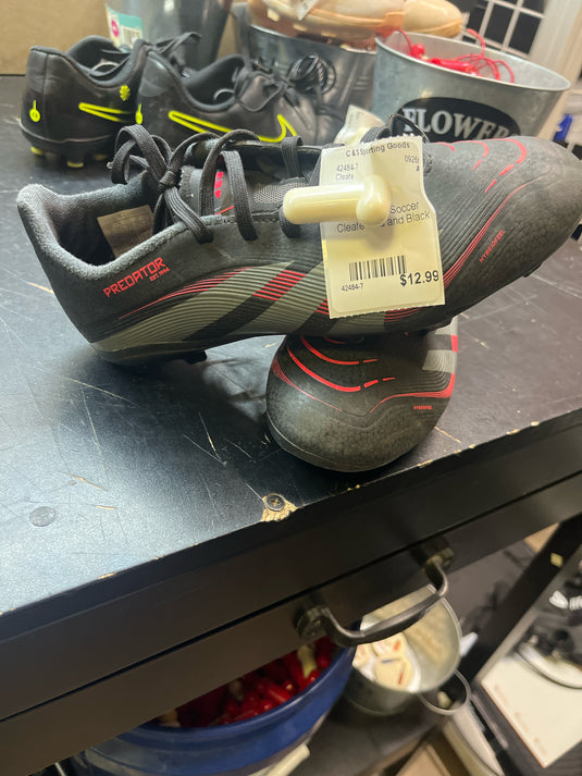 Used Size 3 Soccer Cleate Red and Black