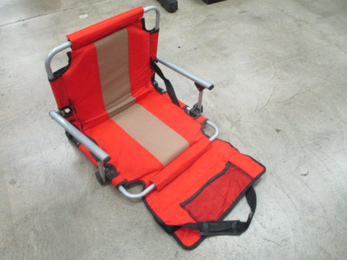 Used Red Folding Stadium Seat (Heavy Wear)