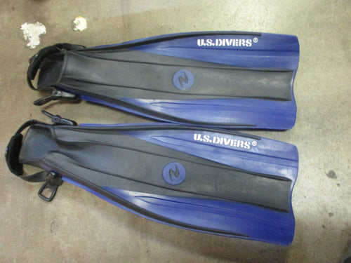 Used US Divers Open Heel Scuba Fins Size ML-XL 9-13
