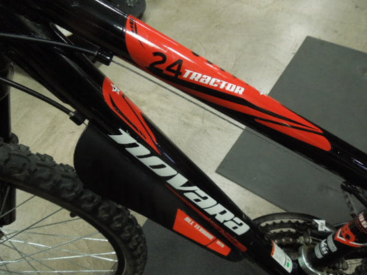 Used Novara Tractor 24 Kid's Mountain Bike with Spinner Fork in Black and Red
