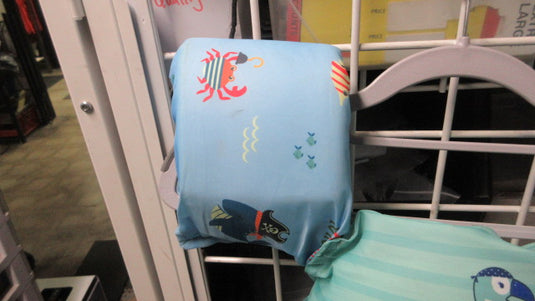 Used Hippo Pirate Light Blue Toddler Arm Floaties Life Jacket Size Toddler