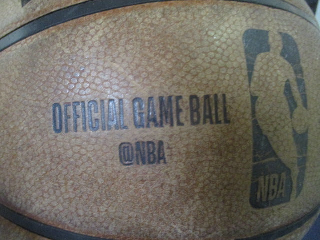 Load image into Gallery viewer, Used Spalding Official Leather Game Ball Capital City Go-Go 20-21
