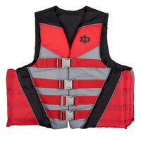 New 2XO Action 4 Buckle Life Vest Adult Size S/M - Red/Gray