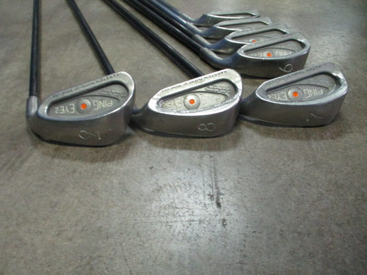 Used Ping EYE 2 7-Piece Iron Set Orange Dot 2-9 (Missing 4 Iron)