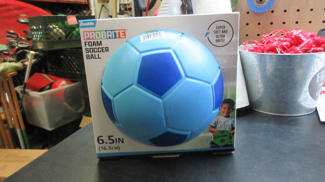 Load image into Gallery viewer, New Franklin Probrite Foam 6.5" Soccer Ball - Blue
