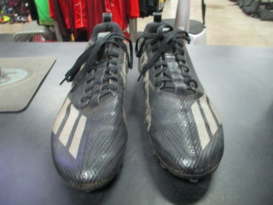 Used Adidas Adizero Black Cleats Size 10