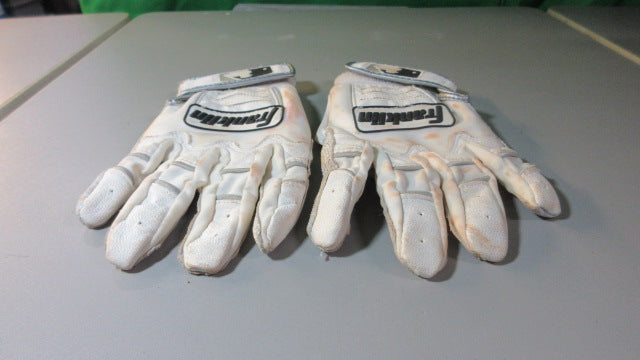 Load image into Gallery viewer, Used FRANKLIN 1 Size Fits All White Batting Gloves
