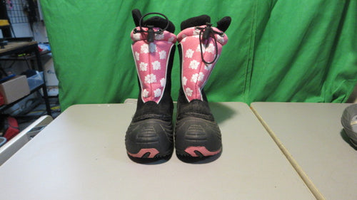 Used Sporto Leilani Winter Boots Youth Size 10 - Pink/ Black