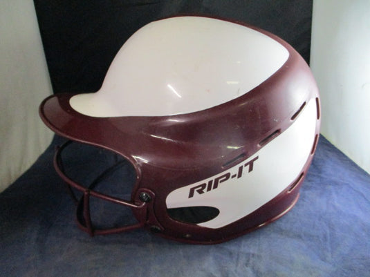 Used Rip-It Vision Pro Gloss Softball Helmet w/ Facemask Youth Size 6 - 6 7/8