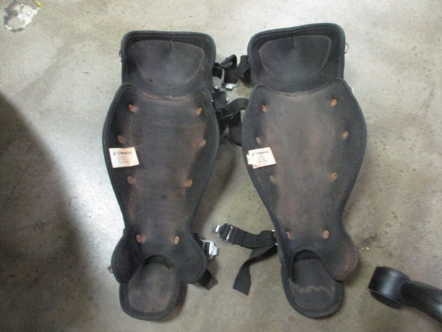 Load image into Gallery viewer, Used Champro Catcher Shin Guards - Youth - Starting To Peel

