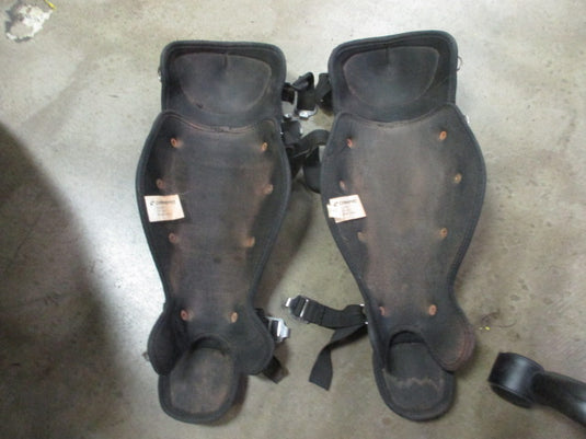 Used Champro Catcher Shin Guards - Youth - Starting To Peel