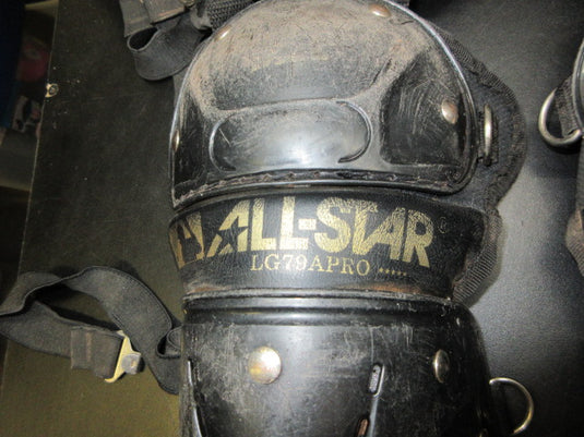 Used All-Star Catchers Shin Guards - Size 9-12