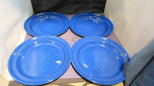 Load image into Gallery viewer, Used Ozark Trail Dinnerware Set - missing 3 forks, 1 spoon, and cup wear
