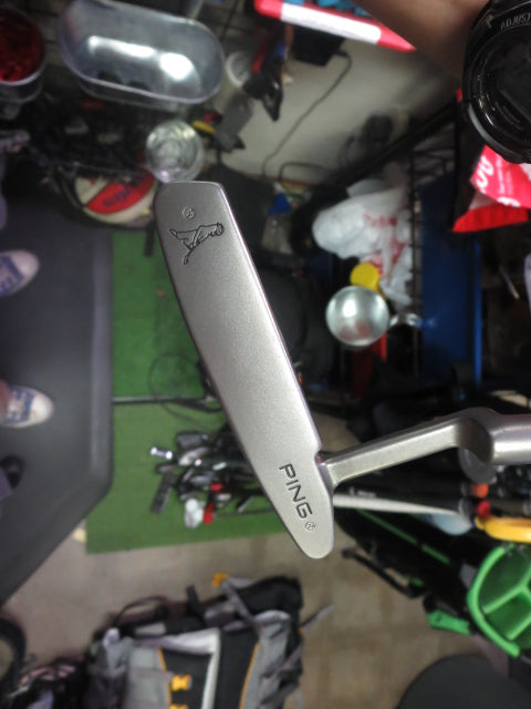 Like New PING Anser 2 Karsten 85068 Satin Nickle Finish Right Hand Blade Putter
