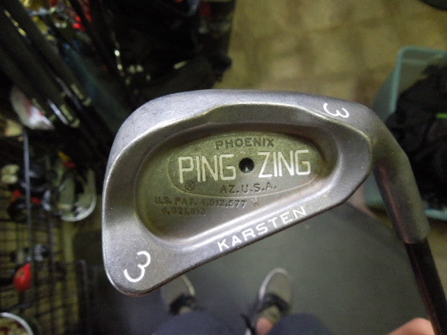 Load image into Gallery viewer, Used PING Zing Black Dot Karsten 8pc Right Hand Iron Set Matching Serials
