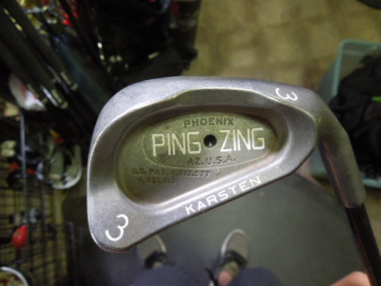 Used PING Zing Black Dot Karsten 8pc Right Hand Iron Set Matching Serials