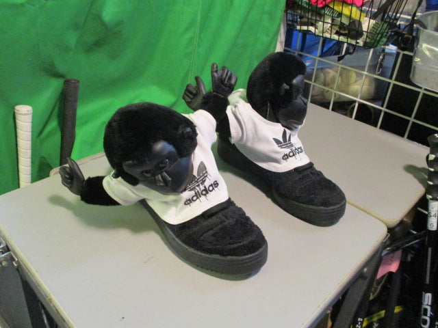 Load image into Gallery viewer, Adidas Originals Jeremy Scott Gorilla Plush Sneakers Black Size 11
