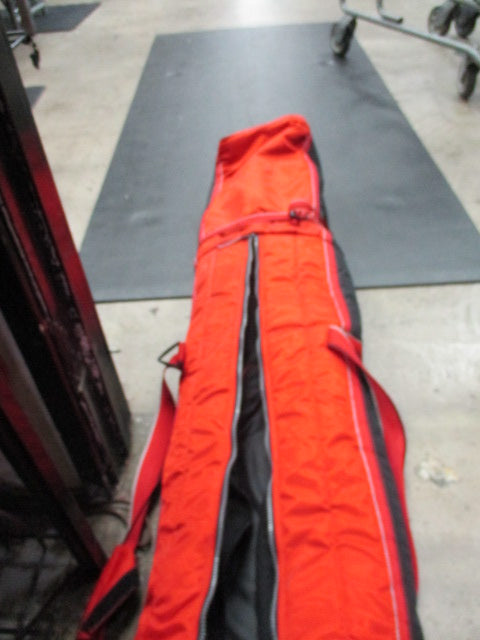 Used AXIS Padded Zippered 72" Ski bag Red Black