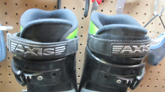 Used Axis AX Green Ski Boots -  Size 25.5