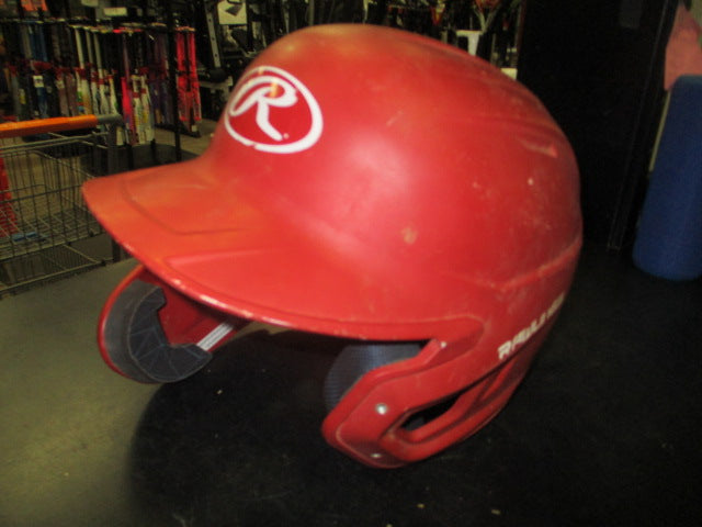Load image into Gallery viewer, Used Rawlings Rev A Jr Batting Helmet With Cheek Guard in Red Size 6 3/8 -7 1/8

