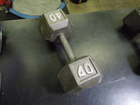 Used 40 lb Cast Iron Dumbbell