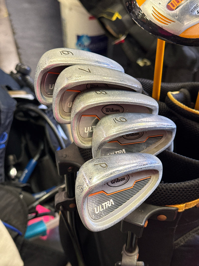 Load image into Gallery viewer, Heavy Use Wilson Ultra 9 pc Complete Right Hand Golf Set with Bag
